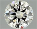 Natural Diamond 0.80 Carats, Round with Excellent Cut, K Color, SI1 Clarity and Certified by GIA
