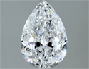 Natural Diamond 1.31 Carats, Pear with  Cut, D Color, SI1 Clarity and Certified by GIA