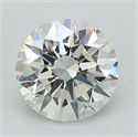 Lab Grown Diamond 1.31 Carats, Round with Ideal Cut, F Color, VVS2 Clarity and Certified by IGI