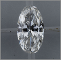 Natural Diamond 0.54 Carats, Oval with  Cut, E Color, I1 Clarity and Certified by GIA