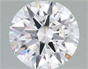 Lab Grown Diamond 1.05 Carats, Round with Ideal Cut, F Color, VVS2 Clarity and Certified by IGI