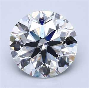 Picture of Natural Diamond 2.80 Carats, Round with Excellent Cut, F Color, VS2 Clarity and Certified by GIA