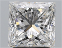 Natural Diamond 2.20 Carats, Princess with  Cut, F Color, VS2 Clarity and Certified by GIA