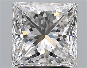 Picture of Natural Diamond 2.20 Carats, Princess with  Cut, F Color, VS2 Clarity and Certified by GIA