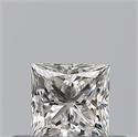 Natural Diamond 0.27 Carats, Princess with  Cut, H Color, VVS1 Clarity and Certified by GIA