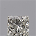 Natural Diamond 0.50 Carats, Princess with  Cut, J Color, VVS1 Clarity and Certified by GIA