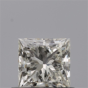 Picture of Natural Diamond 0.50 Carats, Princess with  Cut, J Color, VVS1 Clarity and Certified by GIA