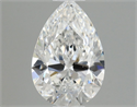 Natural Diamond 0.46 Carats, Pear with  Cut, E Color, VS1 Clarity and Certified by GIA