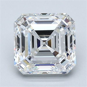 Foto Diamante Natural 2.70 quilates, Asscher , Color E, claridad VS1 y certificado GIA de