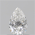 Natural Diamond 0.50 Carats, Pear with  Cut, F Color, VVS1 Clarity and Certified by GIA