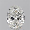 Natural Diamond 1.21 Carats, Oval with  Cut, G Color, SI2 Clarity and Certified by GIA