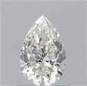 Natural Diamond 0.70 Carats, Pear with  Cut, K Color, VVS2 Clarity and Certified by GIA