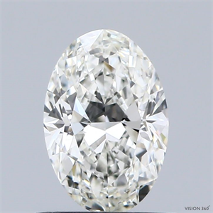 Picture of Natural Diamond 0.74 Carats, Oval with  Cut, I Color, VVS1 Clarity and Certified by GIA
