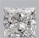 Natural Diamond 1.02 Carats, Princess with  Cut, G Color, VS1 Clarity and Certified by GIA
