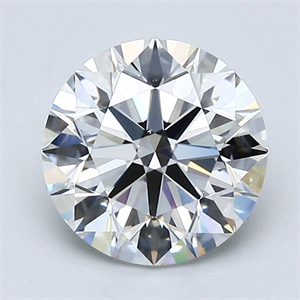 Foto Diamante Natural 1.73 quilates, Redondo , Color H, claridad VVS2 y certificado GIA de