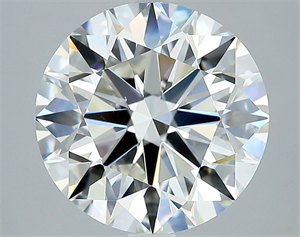 Picture of Natural Diamond 4.01 Carats, Round with Excellent Cut, G Color, SI1 Clarity and Certified by GIA