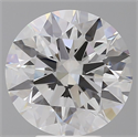 Lab Grown Diamond 5.55 Carats, Round with Ideal Cut, E Color, VVS2 Clarity and Certified by IGI