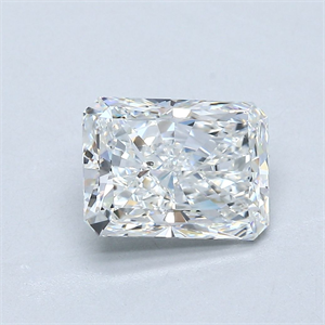 Picture of Natural Diamond 2.01 Carats, Radiant with  Cut, F Color, SI1 Clarity and Certified by GIA
