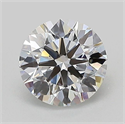 Lab Grown Diamond 1.00 Carats, Round with Ideal Cut, D Color, VVS2 Clarity and Certified by IGI