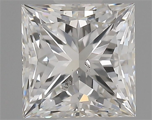 Picture of Natural Diamond 1.01 Carats, Princess with  Cut, G Color, SI2 Clarity and Certified by GIA