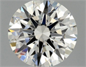 Natural Diamond 0.50 Carats, Round with Excellent Cut, I Color, VS1 Clarity and Certified by GIA