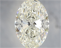 Natural Diamond 1.50 Carats, Oval with  Cut, I Color, VVS2 Clarity and Certified by IGI