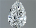 Diamante Natural 0.70 quilates, De pera , Color F, claridad SI1 y certificado GIA