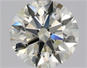 Natural Diamond 1.65 Carats, Round with Excellent Cut, L Color, VS1 Clarity and Certified by HRD