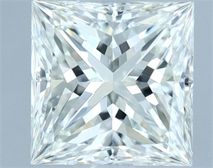 Picture of Natural Diamond 0.90 Carats, Princess with  Cut, H Color, VVS1 Clarity and Certified by IGI