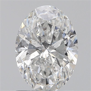 Foto Diamante Natural 0.90 quilates, Ovalado , Color E, claridad I1 y certificado GIA de