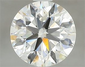 Picture of Natural Diamond 2.00 Carats, Round with Excellent Cut, H Color, SI1 Clarity and Certified by GIA