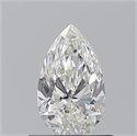 Natural Diamond 0.71 Carats, Pear with  Cut, I Color, VVS1 Clarity and Certified by GIA