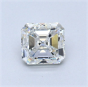 Natural Diamond 0.70 Carats, Asscher with  Cut, G Color, VVS1 Clarity and Certified by GIA