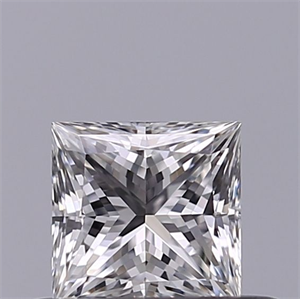 Picture of Natural Diamond 0.40 Carats, Princess with  Cut, G Color, VVS1 Clarity and Certified by GIA