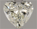 Natural Diamond 0.90 Carats, Heart with  Cut, J Color, SI2 Clarity and Certified by HRD