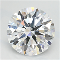 Lab Grown Diamond 2.07 Carats, Round with Ideal Cut, D Color, IF Clarity and Certified by IGI