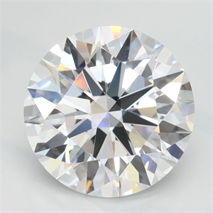 Picture of Lab Grown Diamond 2.07 Carats, Round with Ideal Cut, D Color, IF Clarity and Certified by IGI