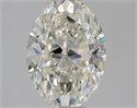 Natural Diamond 1.50 Carats, Oval with  Cut, J Color, SI1 Clarity and Certified by GIA