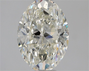 Picture of Natural Diamond 1.50 Carats, Oval with  Cut, J Color, SI1 Clarity and Certified by GIA