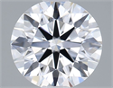 Lab Grown Diamond 1.02 Carats, Round with Ideal Cut, D Color, VVS1 Clarity and Certified by IGI