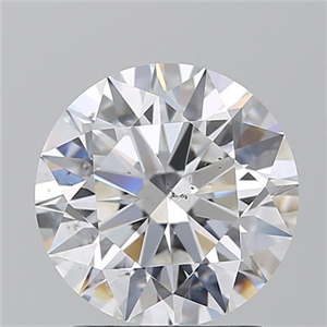 Picture of Natural Diamond 2.05 Carats, Round with Excellent Cut, D Color, SI1 Clarity and Certified by GIA