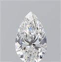 Natural Diamond 0.50 Carats, Pear with  Cut, F Color, VS1 Clarity and Certified by GIA