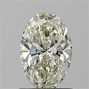 Picture of Natural Diamond 1.01 Carats, Oval with  Cut, K Color, SI1 Clarity and Certified by GIA