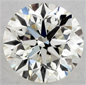 Natural Diamond 0.70 Carats, Round with Very Good Cut, K Color, VVS1 Clarity and Certified by GIA