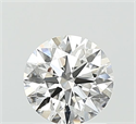 Lab Grown Diamond 1.02 Carats, Round with Ideal Cut, D Color, VVS2 Clarity and Certified by IGI