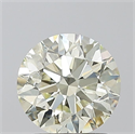 Natural Diamond 1.51 Carats, Round with Excellent Cut, N Color, SI2 Clarity and Certified by GIA