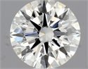 Diamante Natural 0.43 quilates, Redondo , Color I, claridad VVS1 y certificado GIA