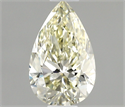 Natural Diamond 0.58 Carats, Pear with  Cut, L Color, VVS1 Clarity and Certified by IGI
