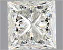 Natural Diamond 1.01 Carats, Princess with  Cut, J Color, VVS1 Clarity and Certified by GIA