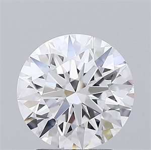 Picture of Lab Grown Diamond 2.03 Carats, Round with Ideal Cut, D Color, IF Clarity and Certified by IGI